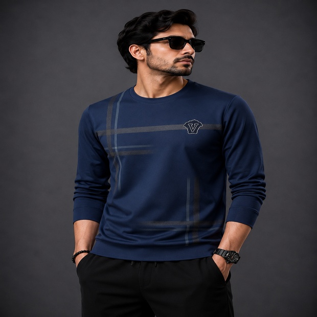 Polyester Full Sleeve Tshirt For Men