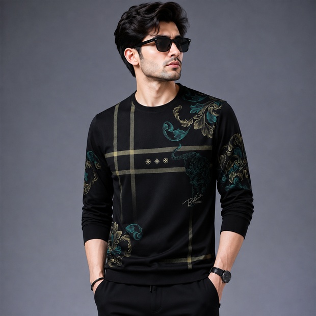 Polyester Full Sleeve Tshirt For Men