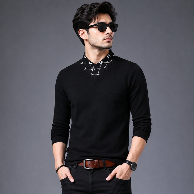 Polyester Full Sleeve Tshirt For Men