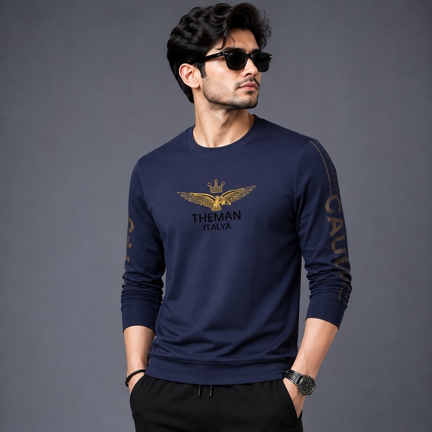 Polyester Full Sleeve Tshirt For Men