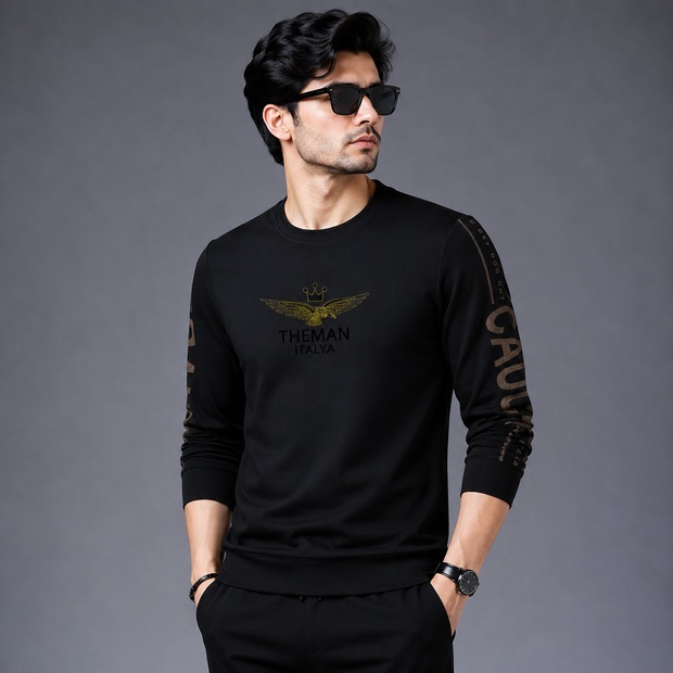 Polyester Full Sleeve Tshirt For Men