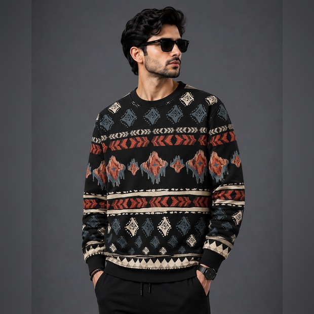 Polyester Full Sleeve Tshirt For Men